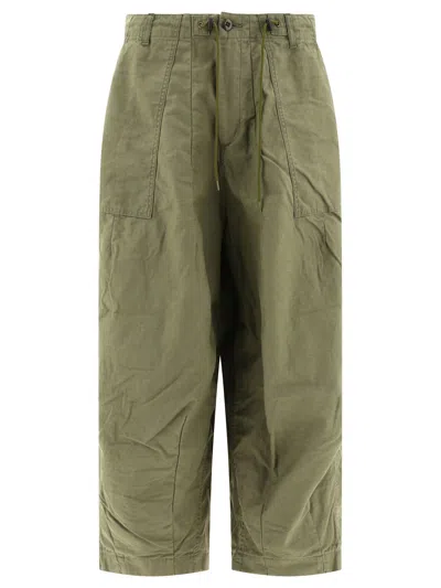 Needles Fatigue Trousers In Green