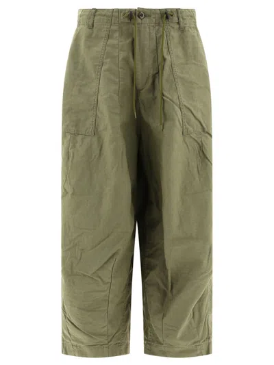 Needles "fatigue" Trousers In Green