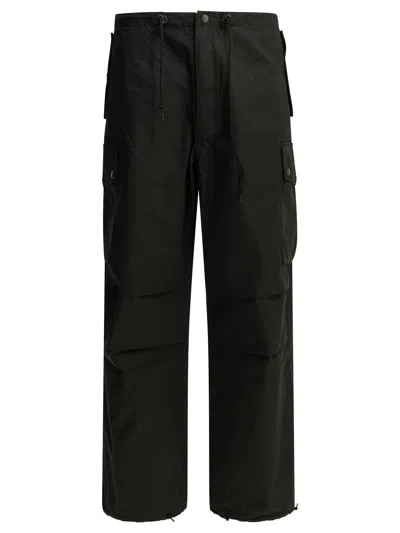 Needles Field Black Cotton Nylon Cargo Pants