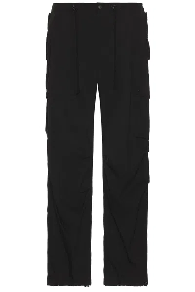 Needles Black Field Cargo Pants In B-black
