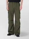Needles Field Trousers With Drawstring Waist And Cargo Pockets In Green