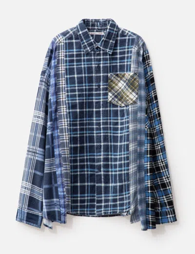 Needles Flannel Shirt - 7 Cuts Wide Shirt In Multicolor