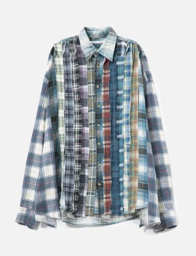 Needles Flannel Shirt - Ribbon Wide Shirt In Multi