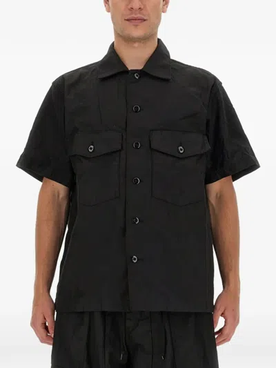 Needles Flap-pocket Shirt In Black