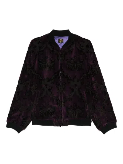 Needles Floral Bomber Jacket In Purple
