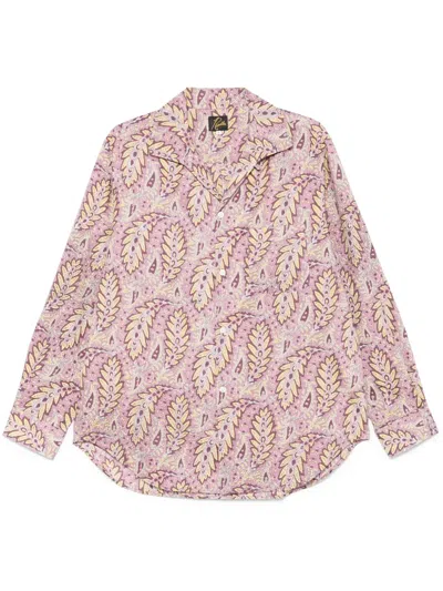 Needles Floral-print Shirt In Purple