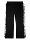 Needles Fringe-detail Trousers In Black