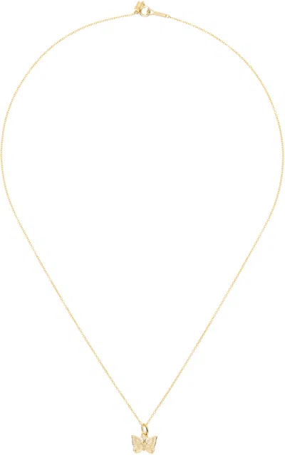 Needles Gold C-papillon Pendant Necklace
