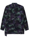 Needles Graphic-print Cotton Shirt In Green