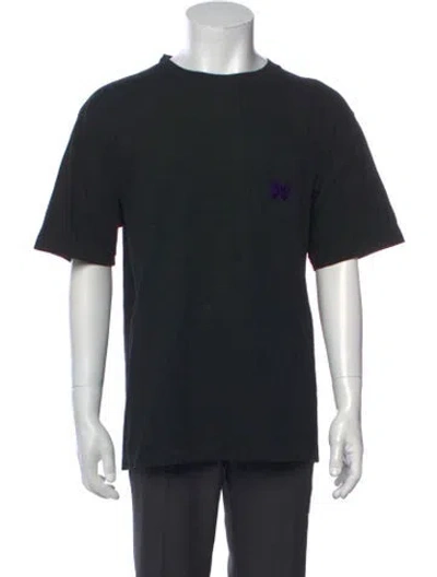 Pre-owned Needles Graphic Print Crew Neck T-shirt W/ Tags In Black