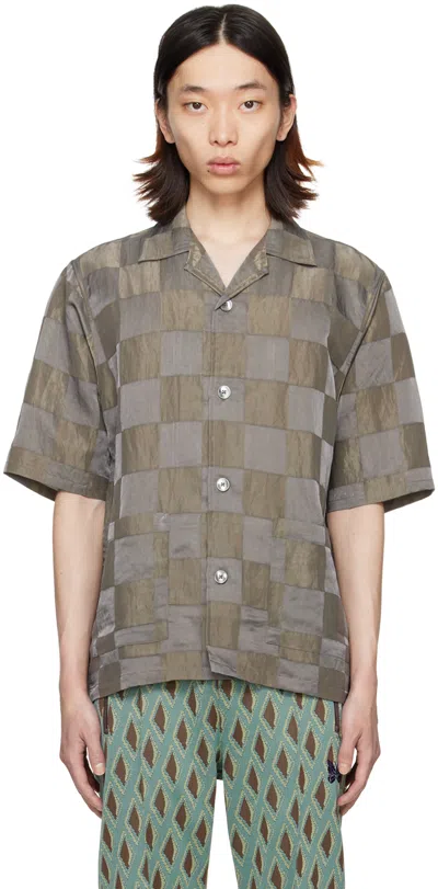Needles Gray Cabana Shirt In Grey