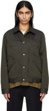 Needles Gray Penny Denim Jacket In B-green