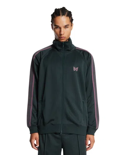 Needles Green Logo Sweatshirt In Black