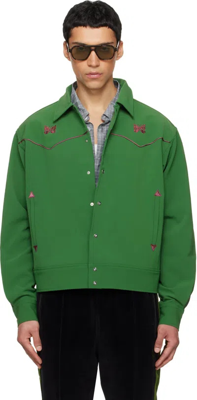 Needles Green Piping Cowboy Jacket In Multi