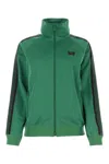 Needles Green Polyester Sweatshirt In Multicolor