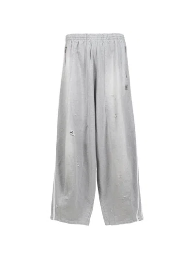 Needles H.d. Distressed Track Pants In Gray