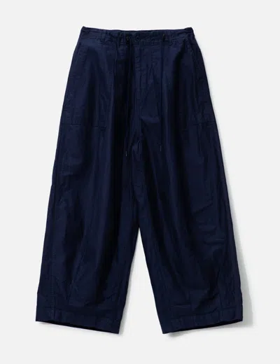 Needles H.d. Fatigue Trousers In Blue