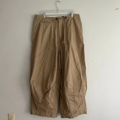 Pre-owned Needles Hd Military Pants In Brown