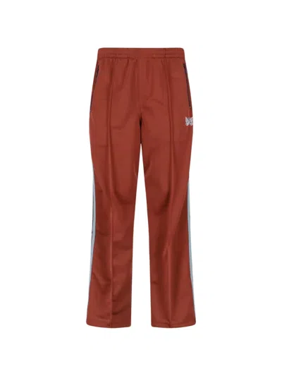 Needles H.d. Side-stripe Track Pants In Red