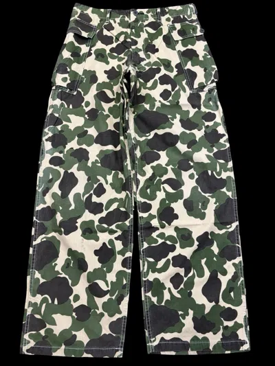 Pre-owned Needles Hoggs By Nepenthes Usa Japan Camo Baggy Monkey Pant F897 In Multi