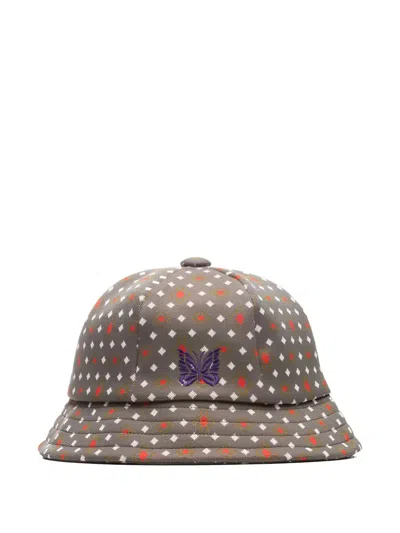 Needles Jacquard Butterfly Bucket Hat In Brown