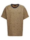 Needles Jacquard Patterned Crew Neck T-shirt With Short Sleeves In Multicolor