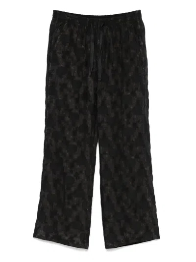 Needles Pants In Black Polyamide Polyester
