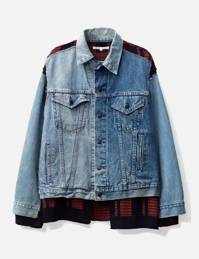 Needles Jean Covered Jacket In Blue