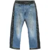Needles Contrasting-trim Jeans In Multicolor