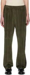 Needles Khaki Narrow Track Pants In B-olive