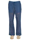 Needles Knit Trousers In Blue