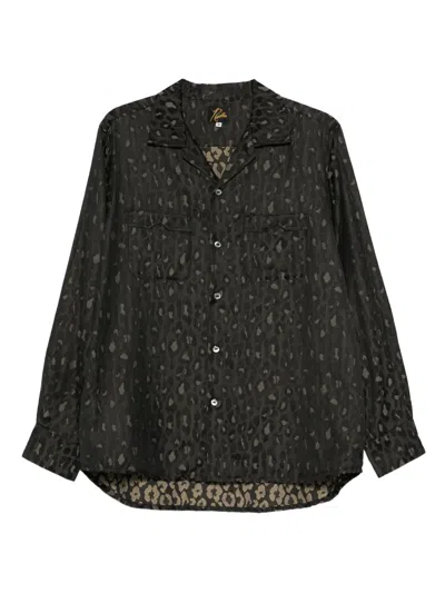 Needles Leopard-print Shirt In Black