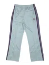 Needles Straight-leg Webbing-trimmed Logo-embroidered Tech-jersey Track Pants In Blue