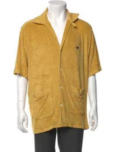 Pre-owned Needles Linen Three-quarter Sleeve Shirt In Yellow