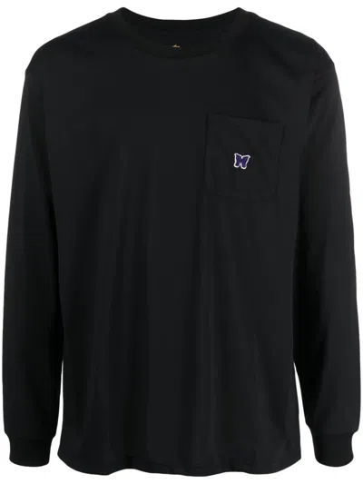 Needles Long Sleeve Crewneck T-shirt In Black