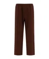 Needles Logo Embroidered Mid Rise Trousers In Brown