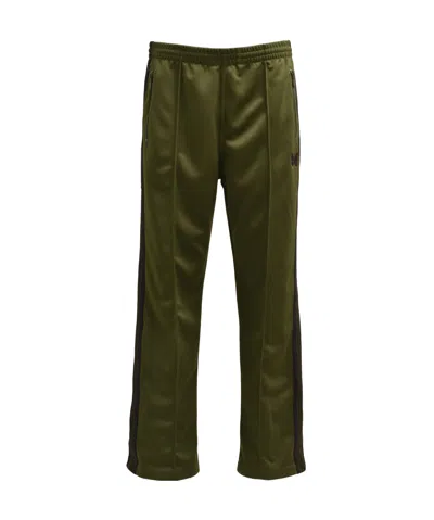 Needles Logo Embroidered Side Stripe Detailed Joggers In Green