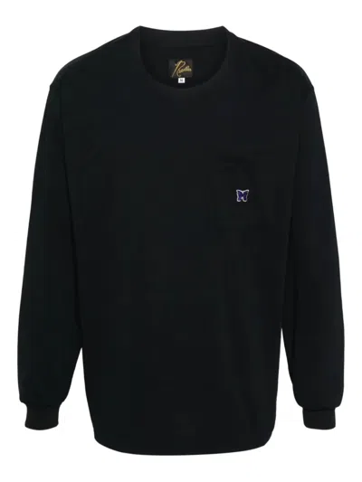 NEEDLES LOGO-EMBROIDERED T-SHIRT