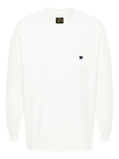 Needles Logo-embroidered T-shirt In White