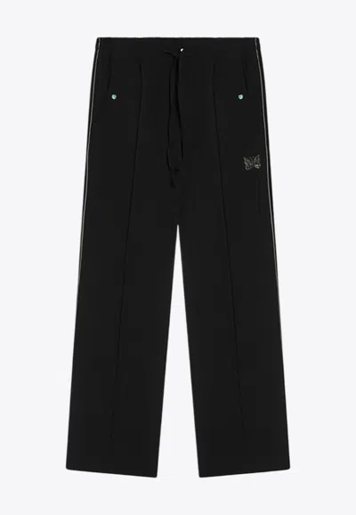 Needles Logo Embroidered Track Pants In Black
