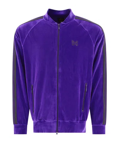 Needles Velvet Sweatshirt Sweatshirts Purple