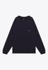 Needles Logo Patch Long-sleeved T-shirt In Purple
