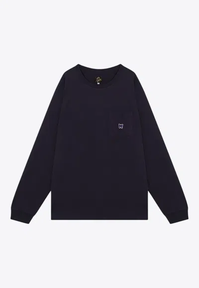 NEEDLES LOGO PATCH LONG-SLEEVED T-SHIRT