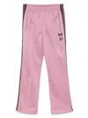 Needles Pink Zipped Track Sweatpants