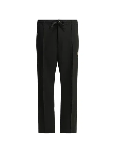 Needles Logo-embroidered Track Pants In Black