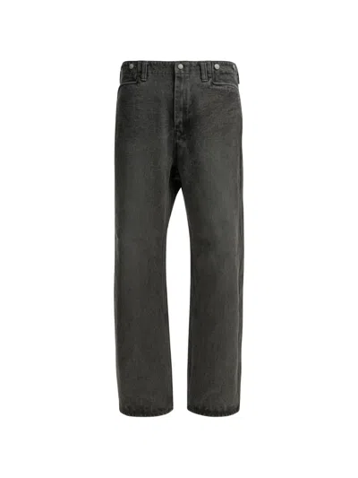 Needles Logo-patch Jeans In Black
