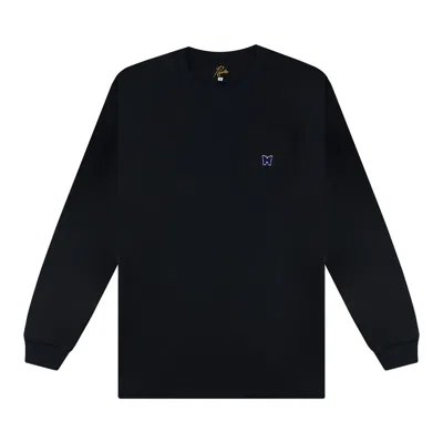 Pre-owned Needles Long-sleeve Crew Neck Tee 'black' | Men's Size L
