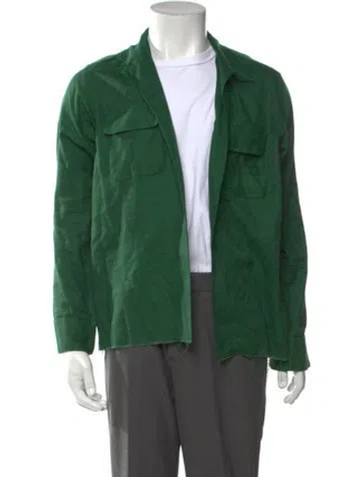 Pre-owned Needles Long Sleeve Shirt In Green