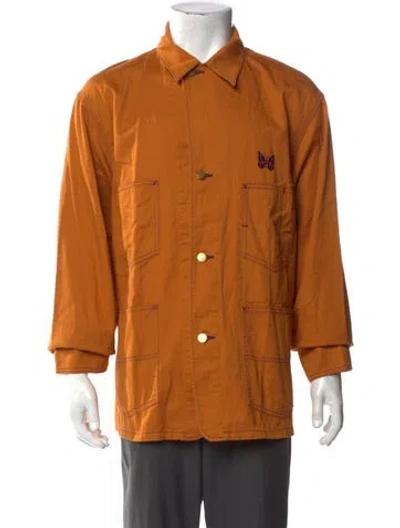 Pre-owned Needles Long Sleeve Shirt W/ Tags In Orange
