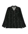 Needles Patterned-jacquard Shirt In Black